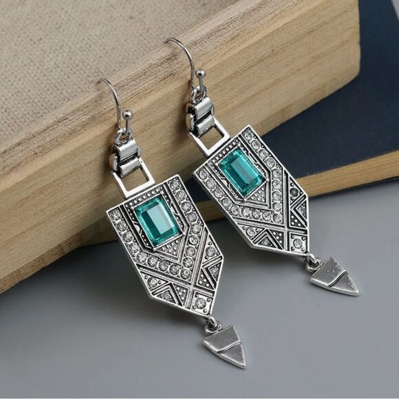 🩵 NEW Boho style silver drop dangle earrings 🩵 - Picture 4 of 7
